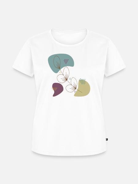 Blätter - Frauen Premium Bio T-Shirt - Weiß