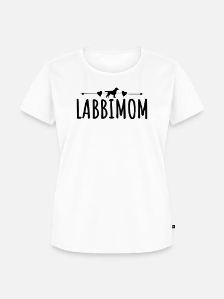 Labrador dog - Women's Premium Organic T-shirt - white