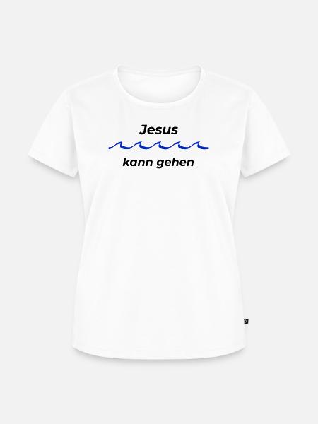 Jesus kann gehen - Frauen Premium Bio T-Shirt - Weiß