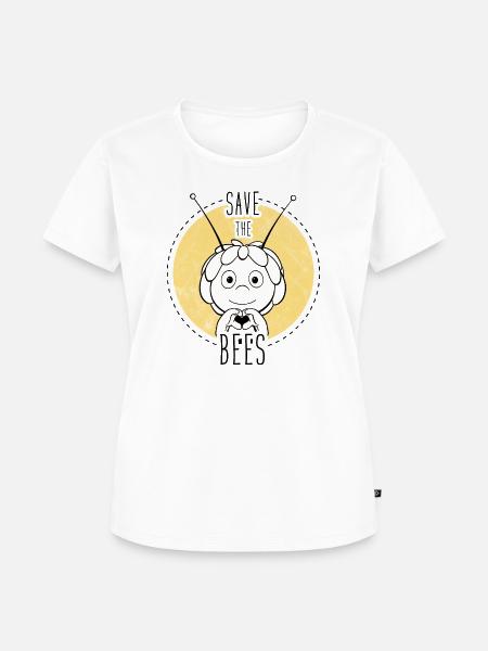 Biene Maja Save The Bees - Frauen Premium Bio T-Shirt - Weiß