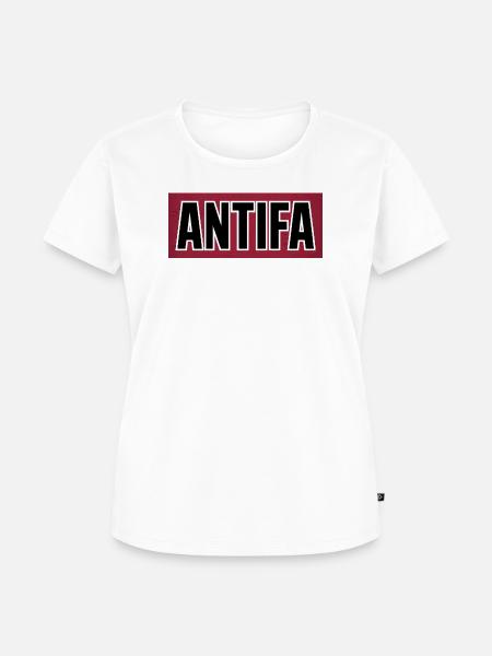 Antifa – Antifaschistisches Merch - Frauen Premium Bio T-Shirt - Weiß