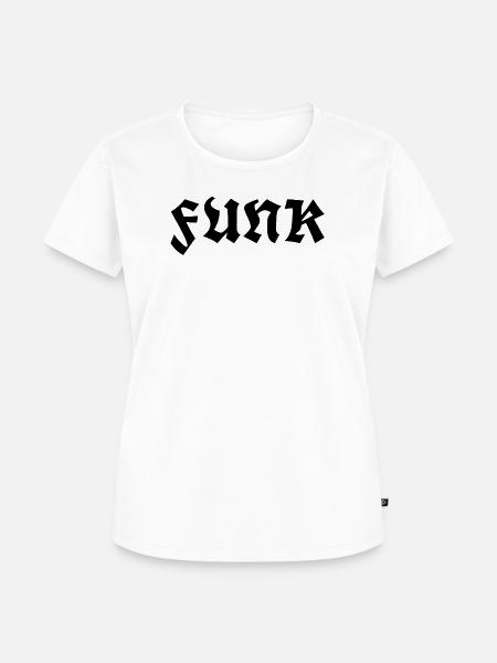 Funk Graffiti logo T-Shirt - Frauen Premium Bio T-Shirt - Weiß