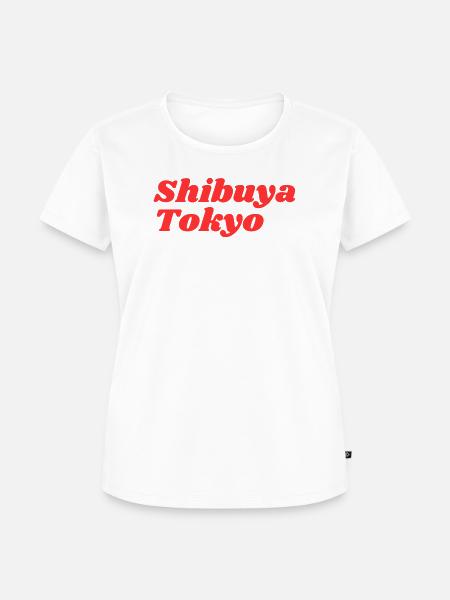 Shibuya Tokyo - Frauen Premium Bio T-Shirt - Weiß