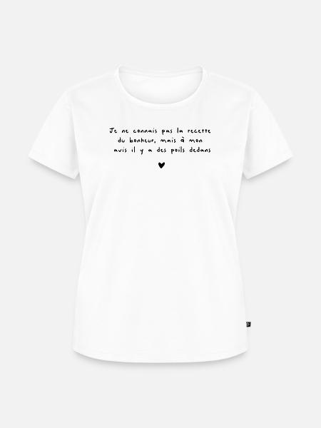 Glückshund - Frauen Premium Bio T-Shirt - Weiß