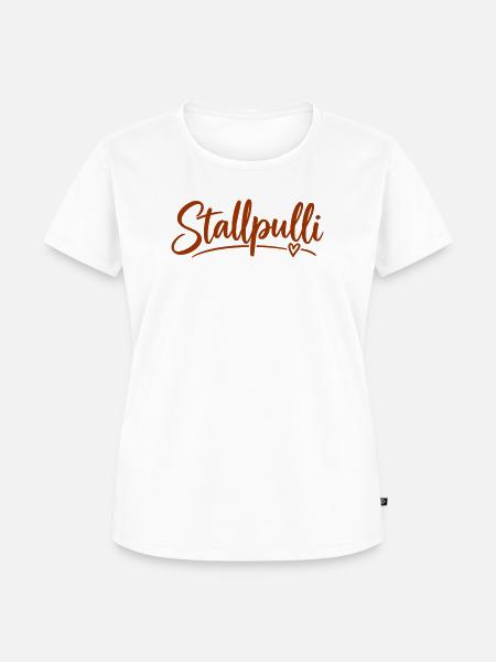 Stallpulli - Pferd - Reiterin - Stall - Pullover - Frauen Premium Bio T-Shirt - Weiß