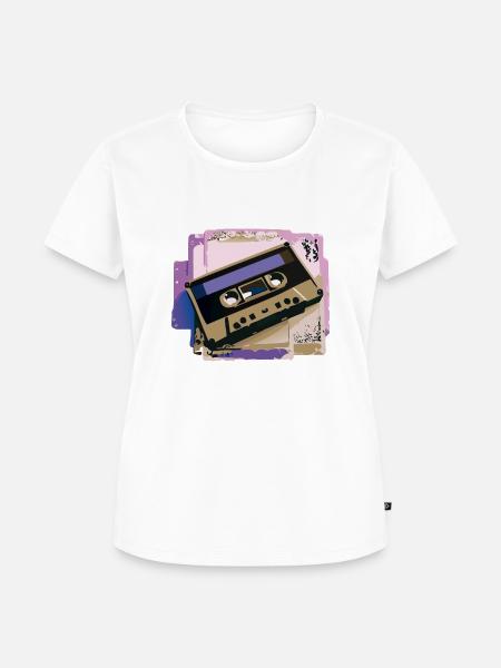 Kassette - Frauen Premium Bio T-Shirt - Weiß
