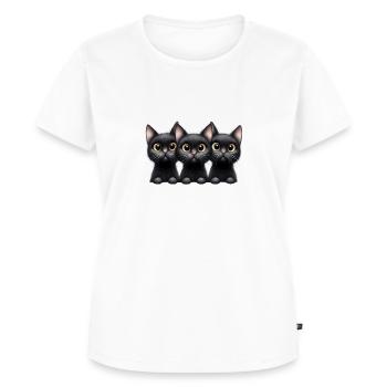 I'm Going To Have Triplets Funny Cats Design - Women's Premium Organic T-shirt - white - Front - AI Model Female 172 dark (172cm)