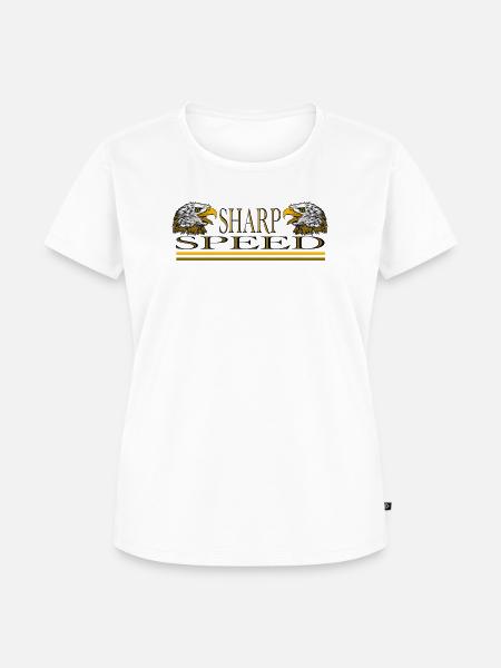 Golden Eagle und Speed - Frauen Premium Bio T-Shirt - Weiß