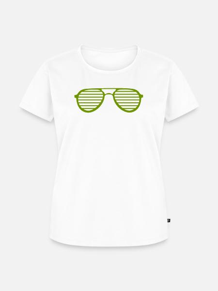 -Sonnenbrille - Frauen Premium Bio T-Shirt - Weiß