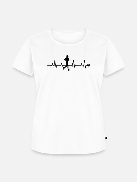 joggen - Frauen Premium Bio T-Shirt - Weiß