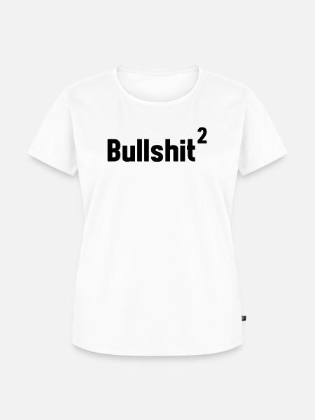 Bullshit im Quadrat - Frauen Premium Bio T-Shirt - Weiß