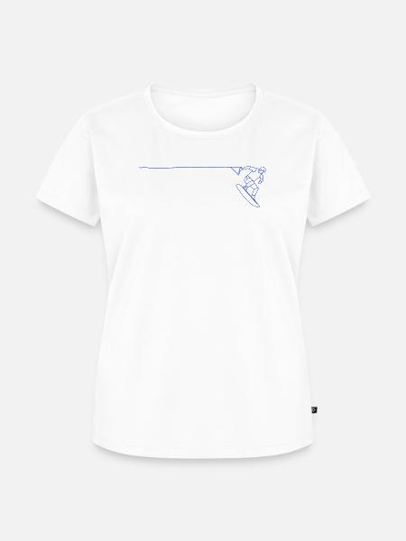 Wakeboard - Frauen Premium Bio T-Shirt - Weiß