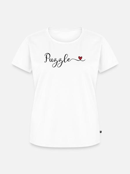 Puzzle - Frauen Premium Bio T-Shirt - Weiß