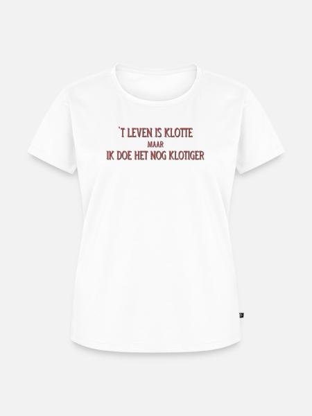 Antwerpse_Dialect_t-Hemd - Frauen Premium Bio T-Shirt - Weiß