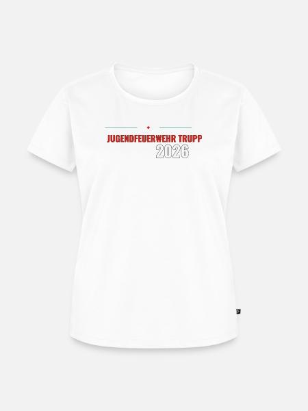 Willkommens-Shirt Jugendfeuerwehr Trupp 2026 - Frauen Premium Bio T-Shirt - Weiß