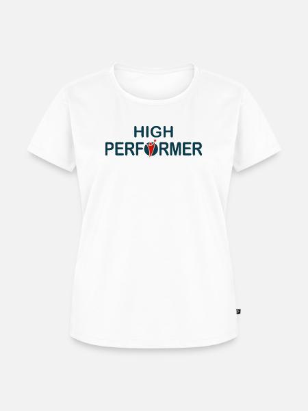 High Performer – Starkes Motiv - Frauen Premium Bio T-Shirt - Weiß