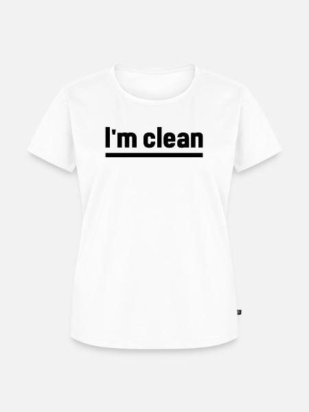 Ich bin sauber - Frauen Premium Bio T-Shirt - Weiß