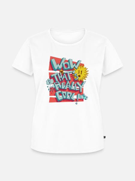 wow thats really cool - Frauen Premium Bio T-Shirt - Weiß