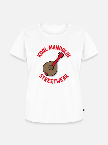Kool Mandolin Steetware (transparent) - Frauen Premium Bio T-Shirt - Weiß