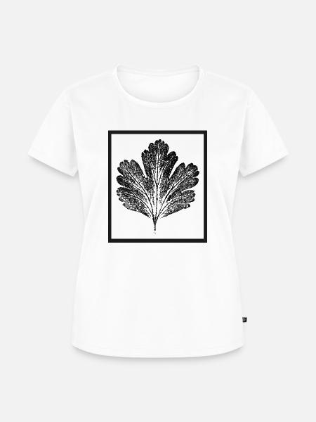 Blatt - Frauen Premium Bio T-Shirt - Weiß