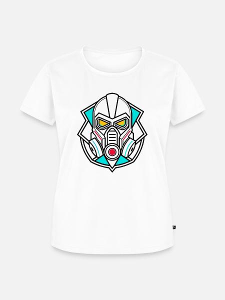 Gasmaske - Frauen Premium Bio T-Shirt - Weiß