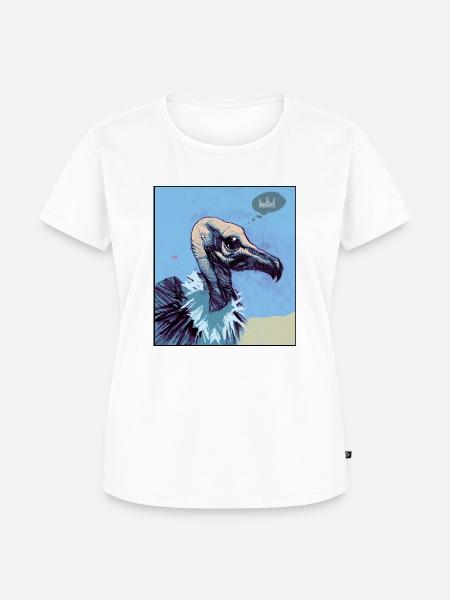 Geier in der Wüste - Frauen Premium Bio T-Shirt - Weiß