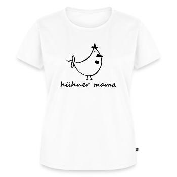 Hühner Mama - Huhn - Hahn - Frauen Premium Bio T-Shirt - Weiß - Vorne - AI Model Female 172 dark (172cm)