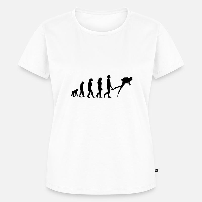 plongée évolution - T-shirt Premium bio Femme - blanc