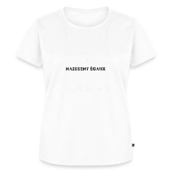 Homme humour meilleur banquier - T-shirt Premium bio Femme - blanc - Devant - AI Model Female 172 dark (172cm)
