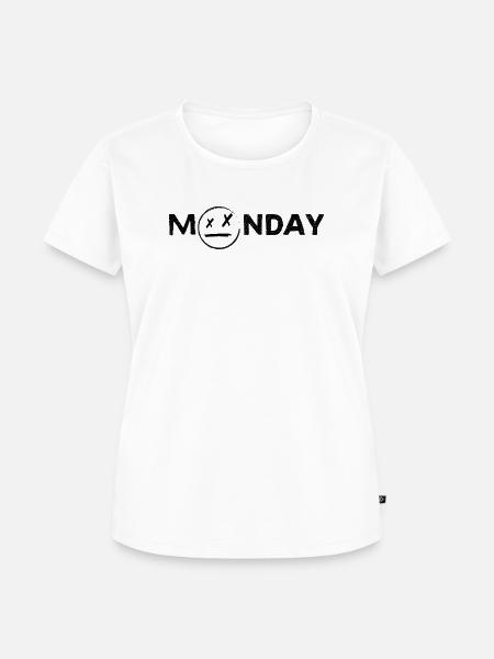 Black_Monday - Frauen Premium Bio T-Shirt - Weiß