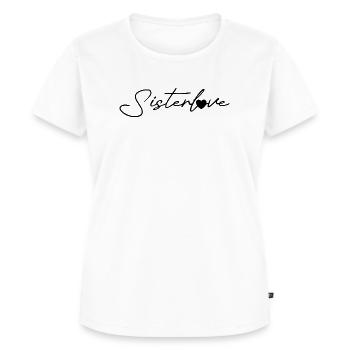Sisterlove black - Frauen Premium Bio T-Shirt - Weiß - Vorne - AI Model Female 172 dark (172cm)