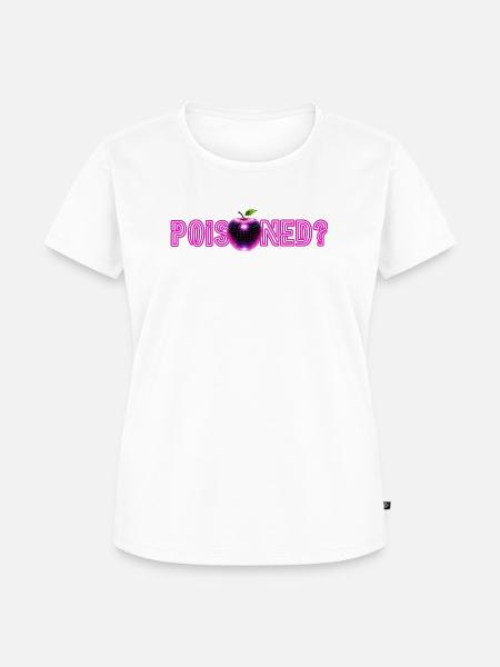 Neon-Apple mit Glitzer-Effekt - Frauen Premium Bio T-Shirt - Weiß