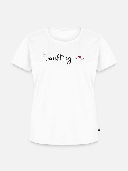 Vaulting Heart - Frauen Premium Bio T-Shirt - Weiß