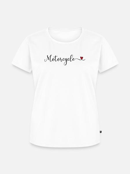 Motorrad - Frauen Premium Bio T-Shirt - Weiß