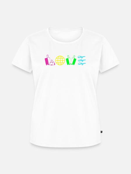 Stewardess Flugbegleiter - Frauen Premium Bio T-Shirt - Weiß