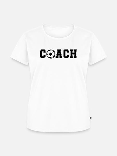 Fußball Coash - Frauen Premium Bio T-Shirt - Weiß