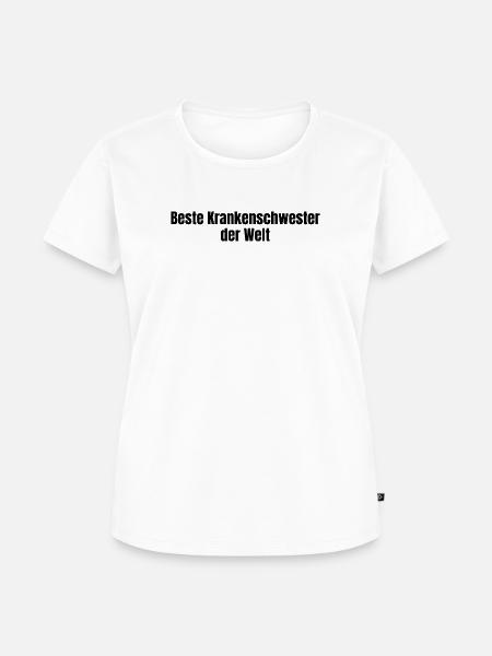 Beste Krankenschwester der Welt Geschenk - Frauen Premium Bio T-Shirt - Weiß