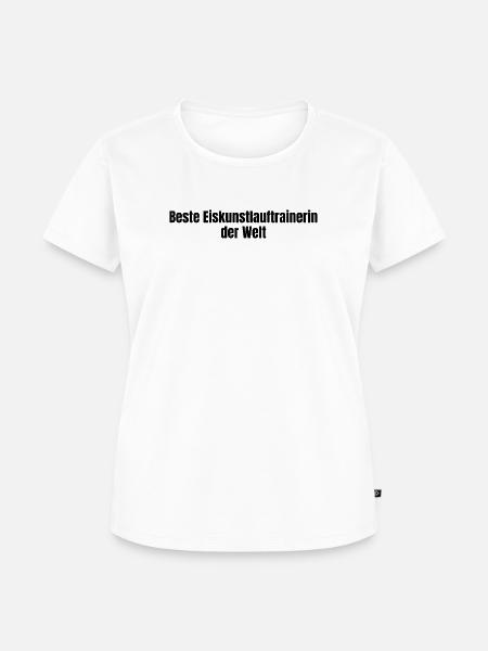Beste Eiskunstlauftrainerin der Welt Geschenk - Frauen Premium Bio T-Shirt - Weiß
