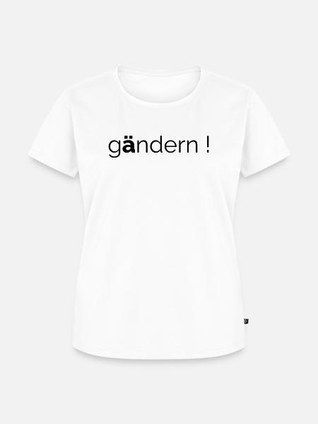 gendern aendern - Frauen Premium Bio T-Shirt - Weiß
