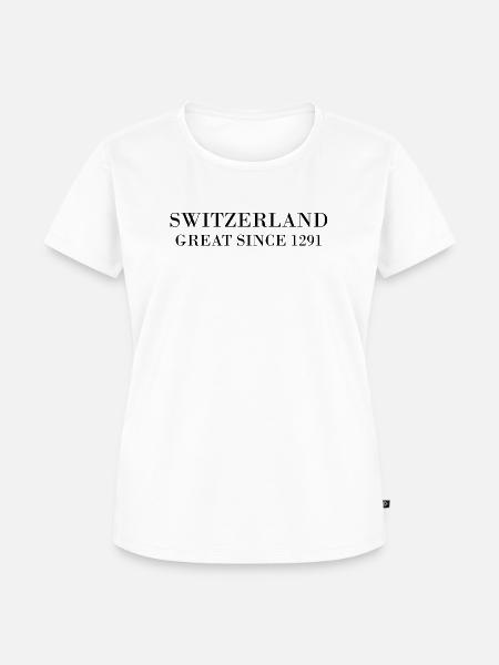 Switzerland great since 1291 - Frauen Premium Bio T-Shirt - Weiß