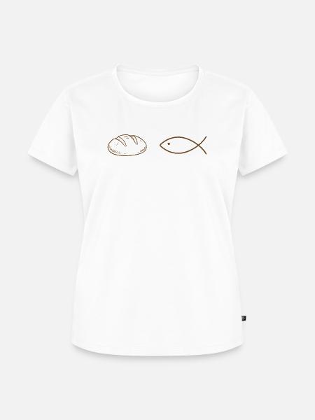Laibe und Fisch - Frauen Premium Bio T-Shirt - Weiß