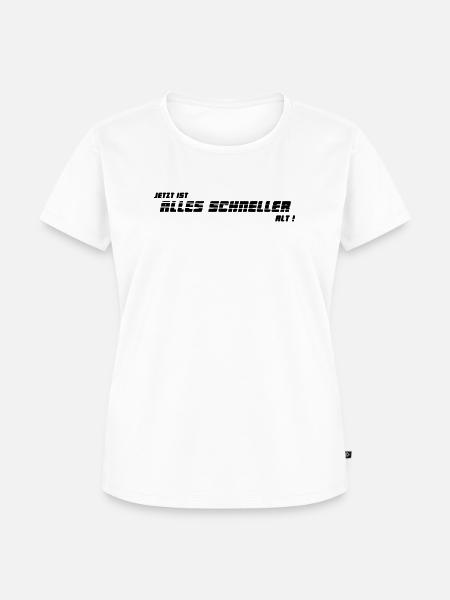 schneller alt - Frauen Premium Bio T-Shirt - Weiß