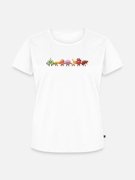 Süße Organen-Clique - Frauen Premium Bio T-Shirt - Weiß