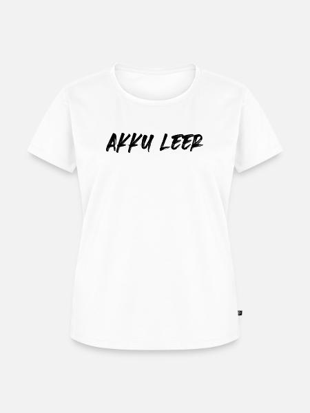 Akku leer - Frauen Premium Bio T-Shirt - Weiß