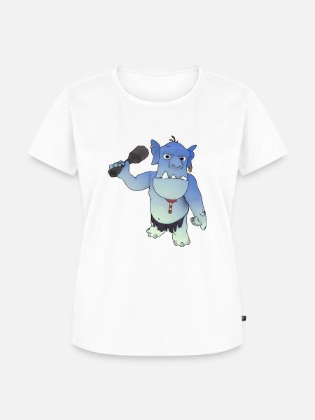 Troll - Frauen Premium Bio T-Shirt - Weiß