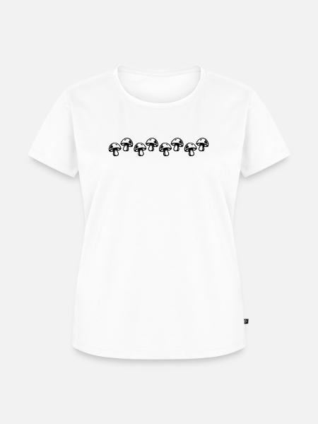 Pilze Symbol - Frauen Premium Bio T-Shirt - Weiß