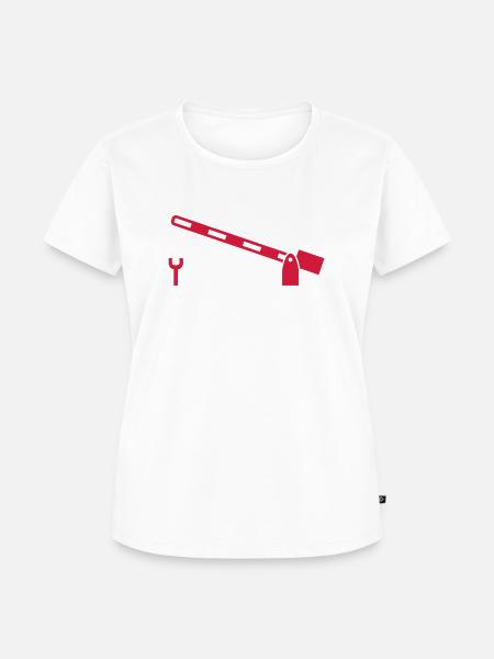 Schranke - Frauen Premium Bio T-Shirt - Weiß