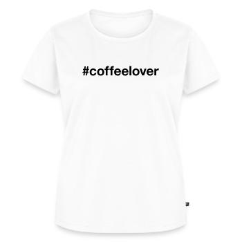 AMATEUR DE CAFÉ Hashtag Amateurs de café - T-shirt Premium bio Femme - blanc - Devant - AI Model Female 172 dark (172cm)