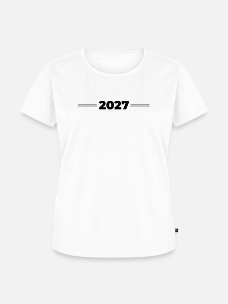 2027 Jahr - Frauen Premium Bio T-Shirt - Weiß