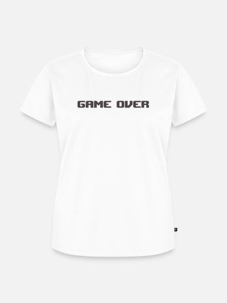 Game over retro - Frauen Premium Bio T-Shirt - Weiß